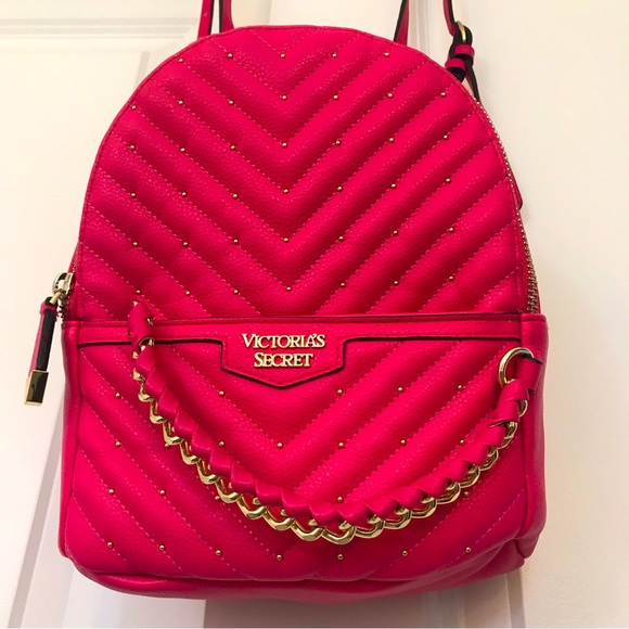 NWOT Victoria Secret bright pink-Fuchsia backpack - Picture 6 of 12
